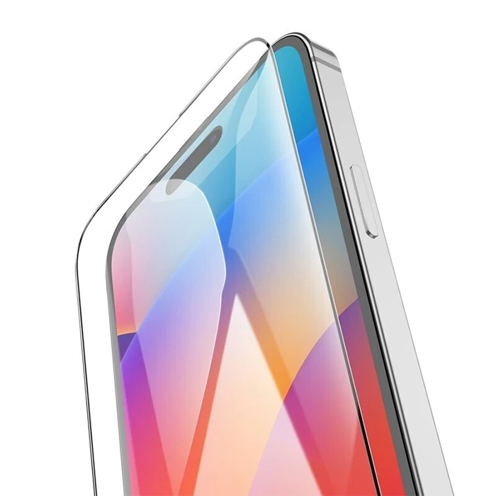 HOCO iPhone 15 Pro Full HD Tempered Kırılmaz Cam Ekran Koruyucu 25 Adet Set-(5775)