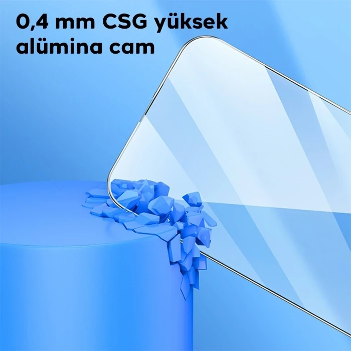HOCO iPhone 15 Pro Full Screen HD Tempered Kırılmaz Cam Ekran Koruyucu-(5775)