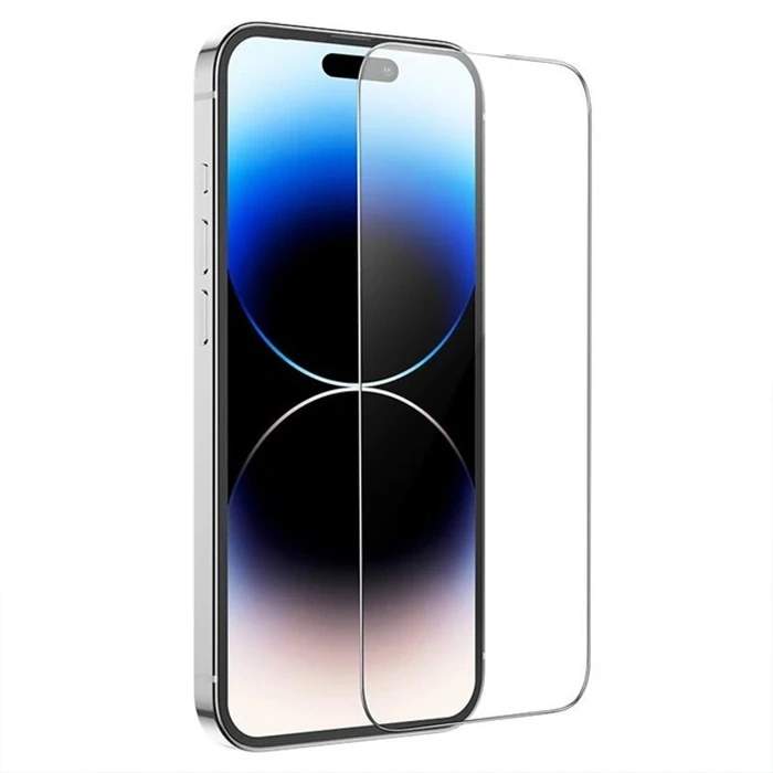 HOCO iPhone 15 Pro Max Full Screen HD Tempered Kırılmaz Cam Ekran Koruyucu-(5775)