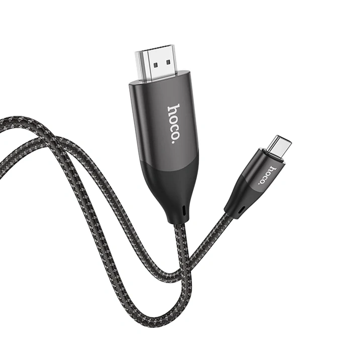 HOCO UA16 Type-C to HDMI 4K 30hz Ses ve Görüntü Aktarma Kablosu-(5775)