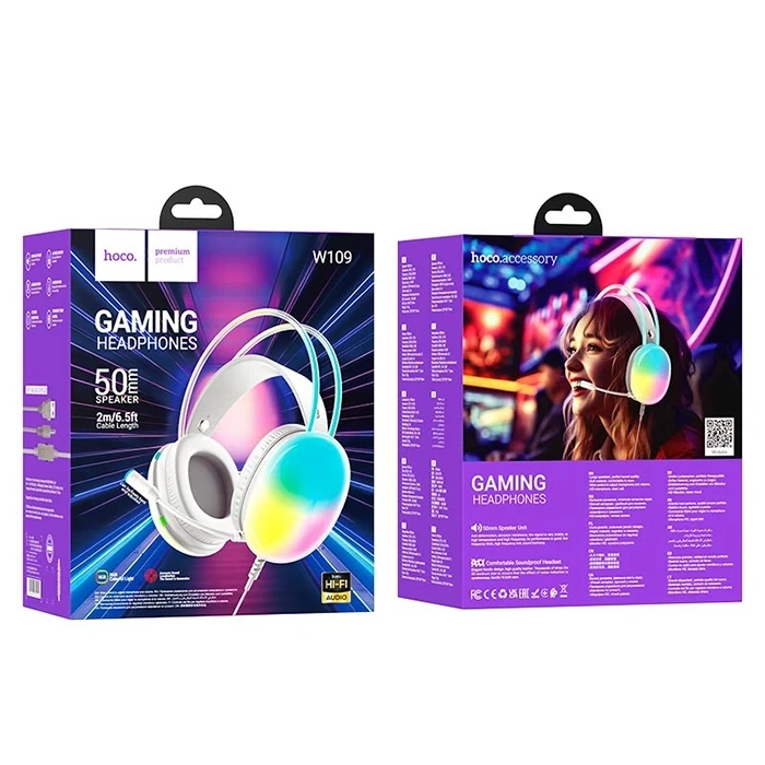 HOCO W109 Rich Gaming Kulaküstü Kulaklık-(5775)