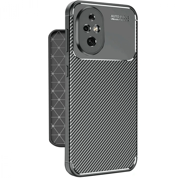 Honor 200 Kılıf Auto Focus Karbon Kapak - Siyah