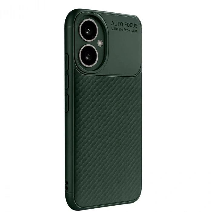 Honor 400 Kılıf Auto Focus Karbon Kapak - Koyu Yeşil