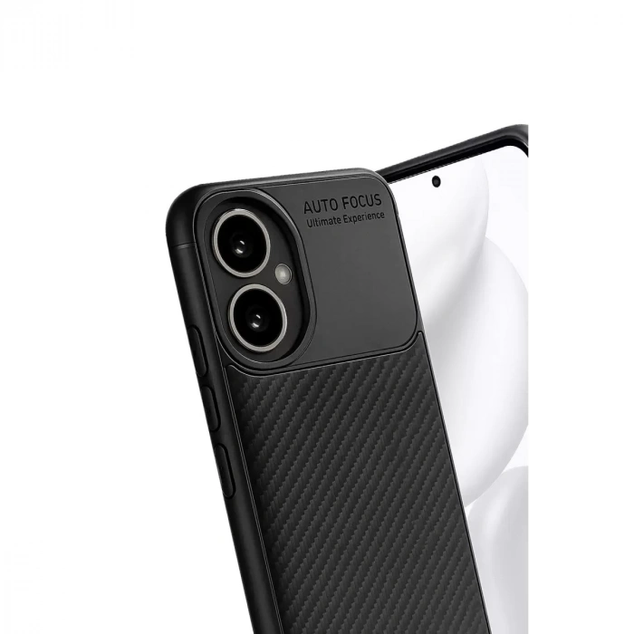 Honor 400 Kılıf Auto Focus Karbon Kapak - Siyah