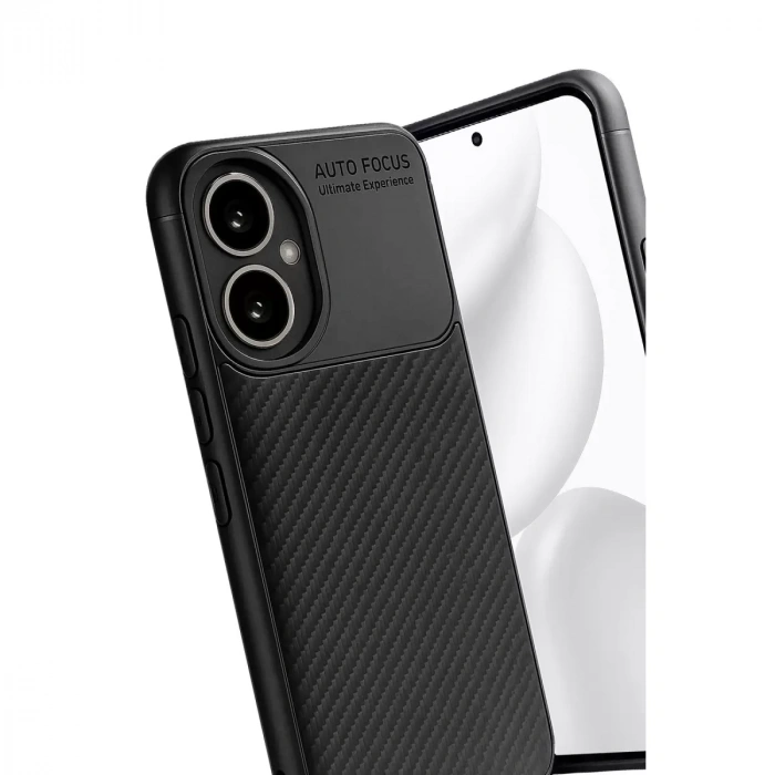 Honor 400 Kılıf Auto Focus Karbon Kapak - Siyah