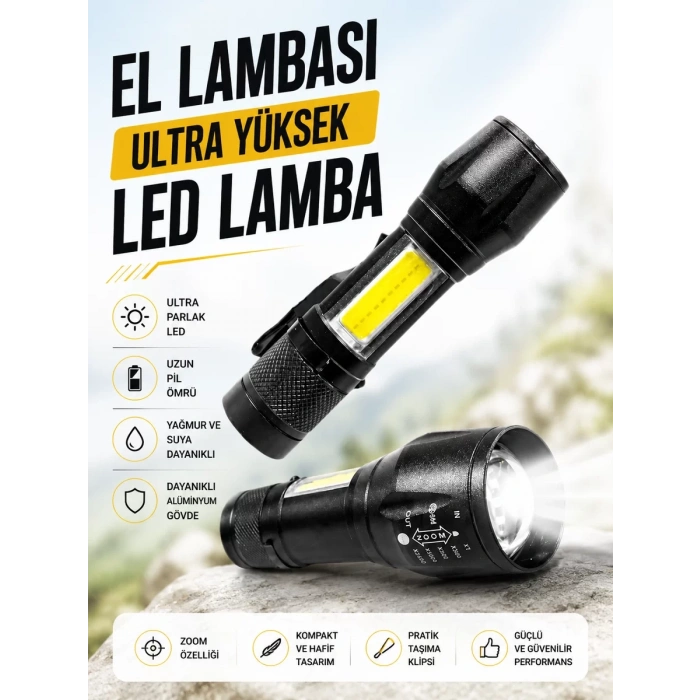 HS-41 EL LAMBASI Ultra Yüksek Led Lamba