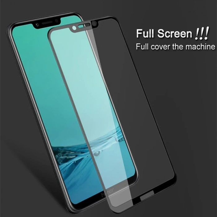 Huawei Honor Play Full Glue Tempered Full Cam Ekran Koruyucu-(5775)