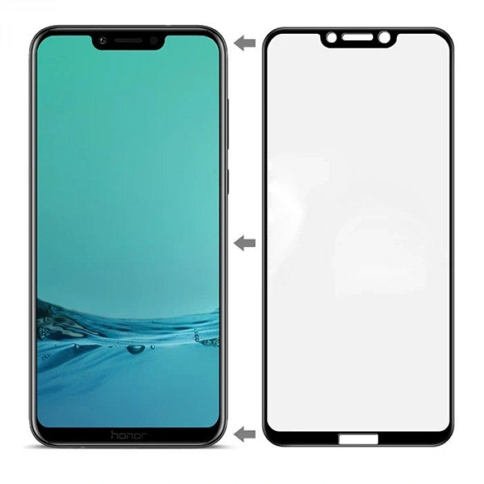 Huawei Honor Play Full Glue Tempered Full Cam Ekran Koruyucu-(5775)