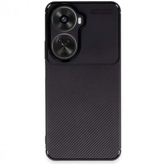 Huawei Nova 12 Se Kılıf Auto Focus Karbon Kapak - Siyah