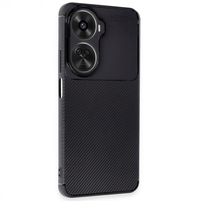 Huawei Nova 12 Se Kılıf Auto Focus Karbon Kapak - Siyah