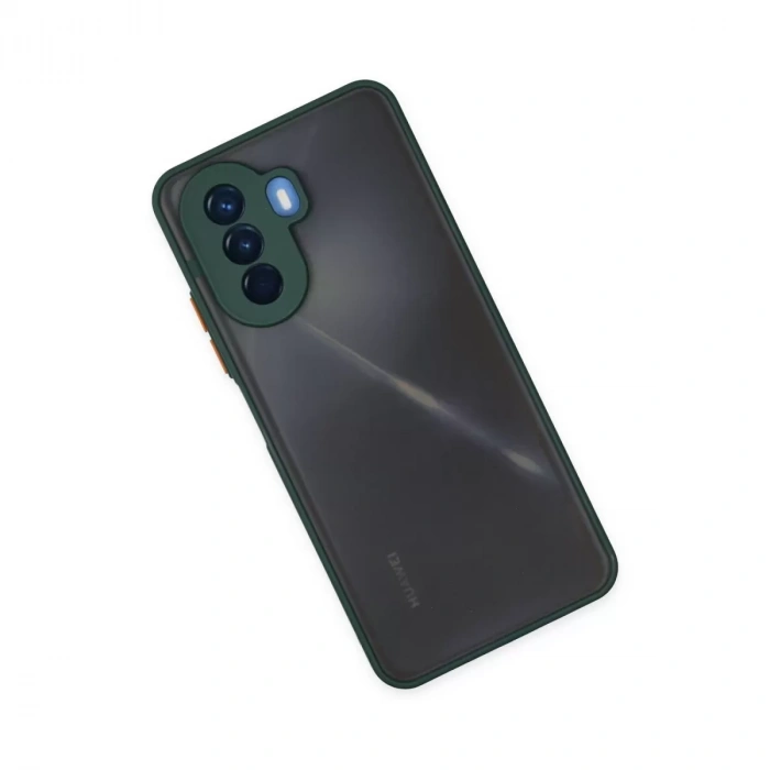Huawei Nova Y70 Kılıf Montreal Silikon Kapak - Yeşil