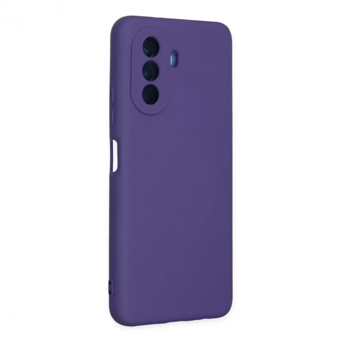 Huawei Nova Y70 Kılıf Nano İçi Kadife Silikon - Mor