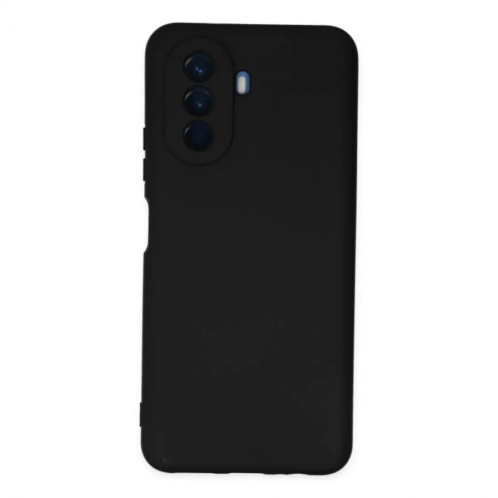 Huawei Nova Y70 Kılıf Nano İçi Kadife Silikon - Siyah