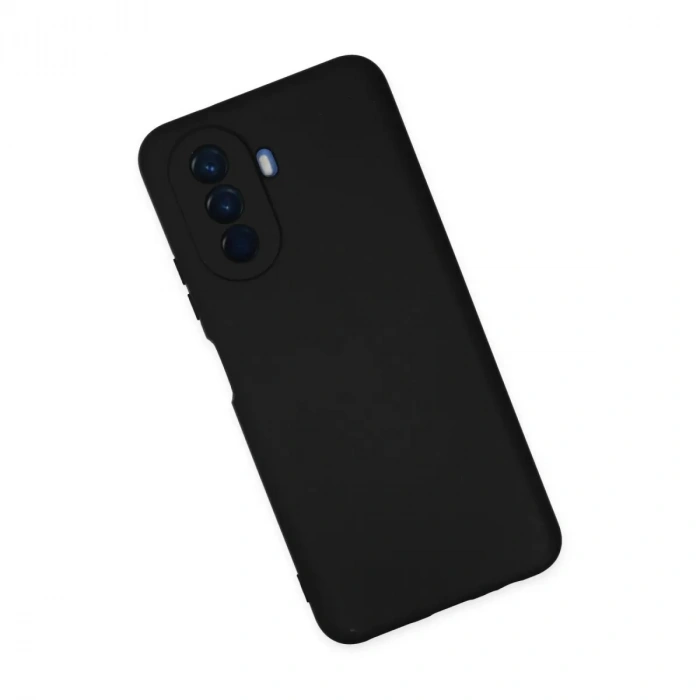 Huawei Nova Y70 Kılıf Nano İçi Kadife Silikon - Siyah