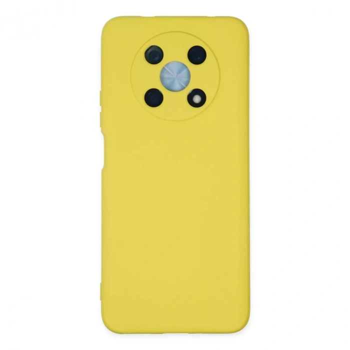 Huawei Nova Y90 Kılıf Nano İçi Kadife Silikon - Sarı