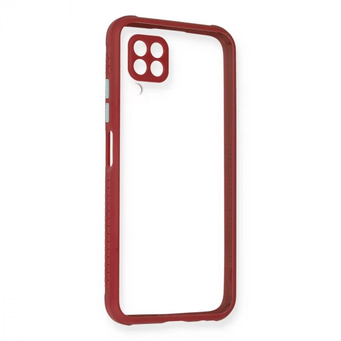 Huawei P40 Lite Kılıf Miami Şeffaf Silikon - Fuşya