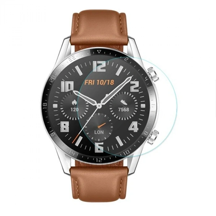 Huawei Watch GT 2 46mm (2019) Tempered Kırılmaz Cam Koruyucu-(5775)