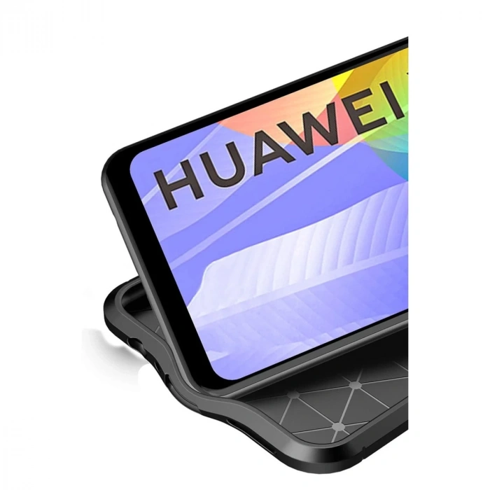 Huawei Y6p Kılıf Auto Focus Kapak - Kırmızı