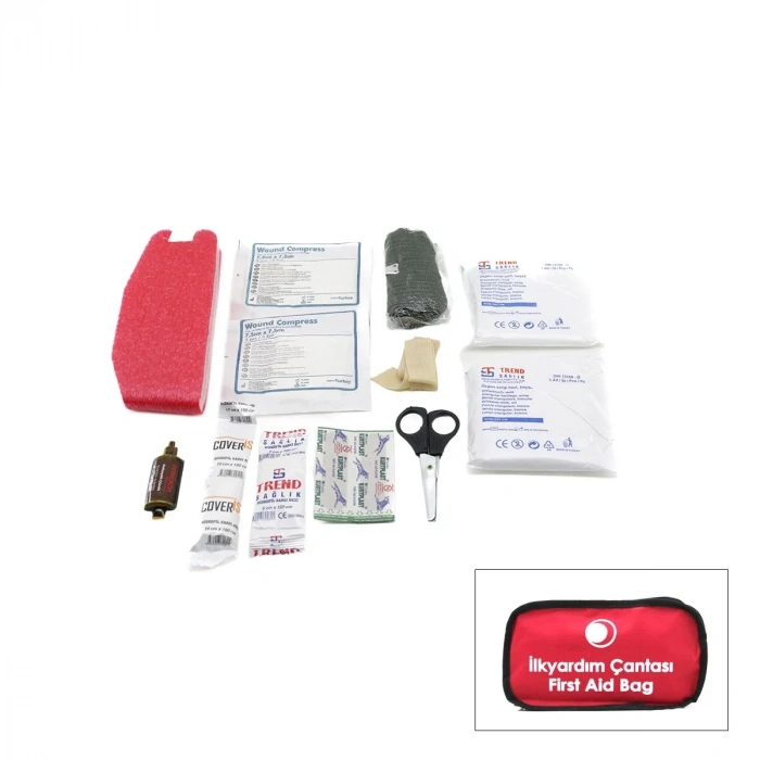 İlk Yardım Seti - Polyester Çantalı - 17 Parça