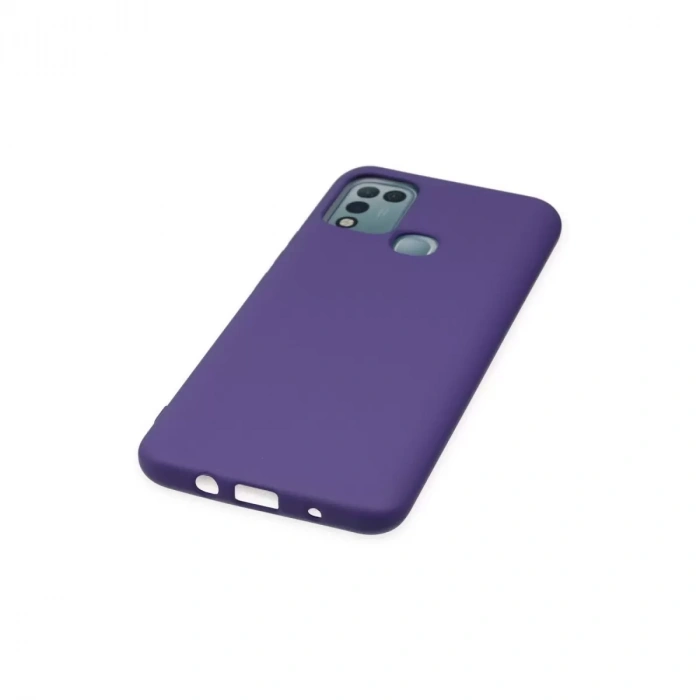 İnfinix Hot 10 Play Kılıf Nano İçi Kadife Silikon - Mor