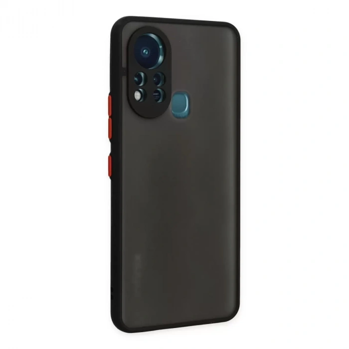İnfinix Hot 11s Kılıf Montreal Silikon Kapak - Siyah