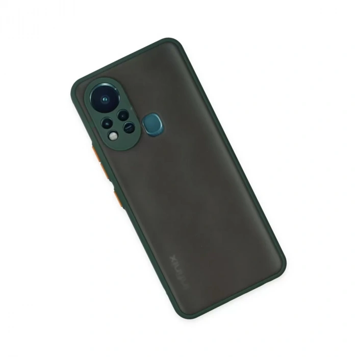 İnfinix Hot 11s Kılıf Montreal Silikon Kapak - Yeşil