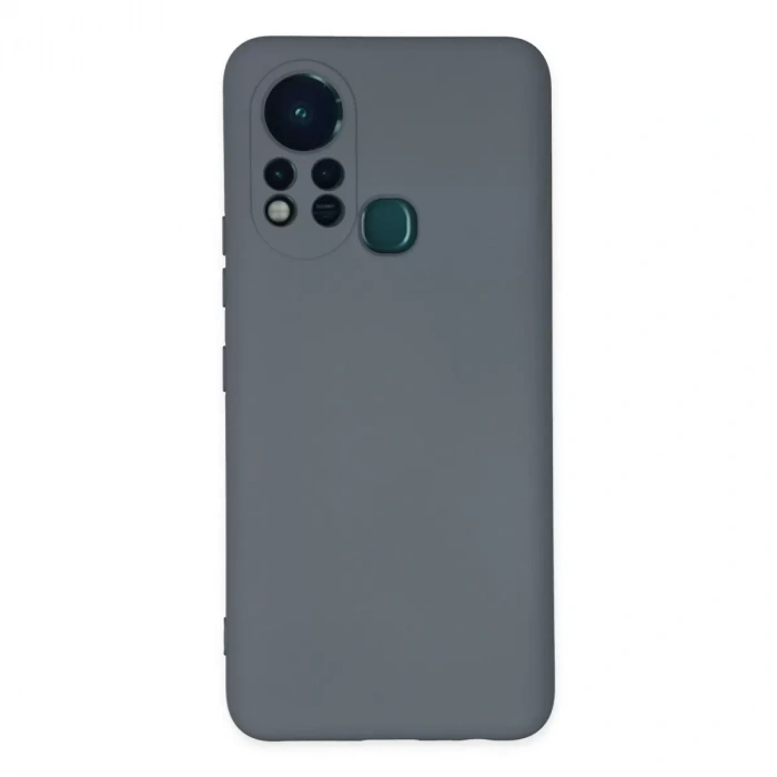 İnfinix Hot 11s Kılıf Nano İçi Kadife Silikon - Gri