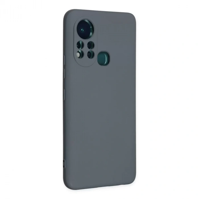 İnfinix Hot 11s Kılıf Nano İçi Kadife Silikon - Gri