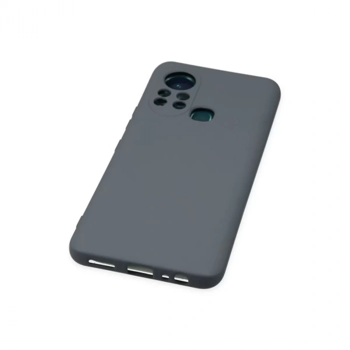 İnfinix Hot 11s Kılıf Nano İçi Kadife Silikon - Gri