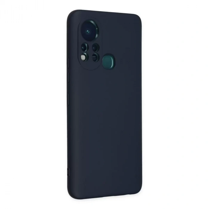 İnfinix Hot 11s Kılıf Nano İçi Kadife Silikon - Lacivert