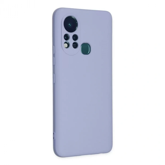 İnfinix Hot 11s Kılıf Nano İçi Kadife Silikon - Lila