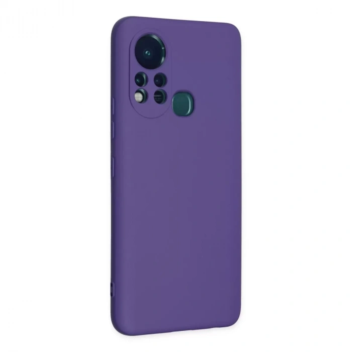 İnfinix Hot 11s Kılıf Nano İçi Kadife Silikon - Mor