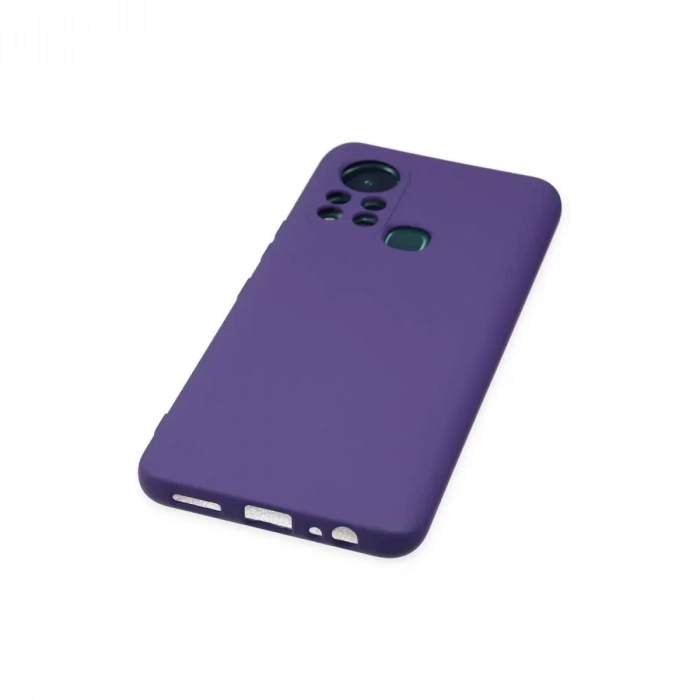 İnfinix Hot 11s Kılıf Nano İçi Kadife Silikon - Mor