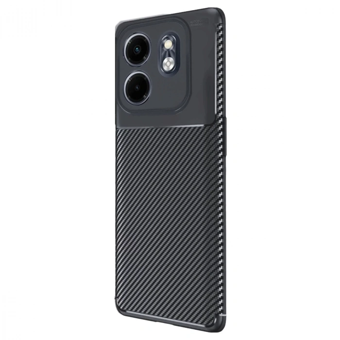 İnfinix Hot 50i 4g Kılıf Auto Focus Karbon Kapak - Siyah
