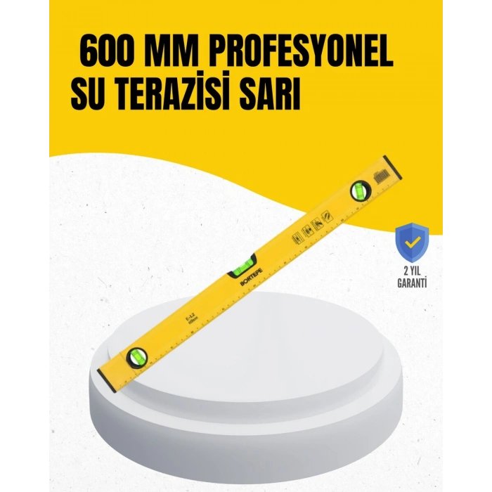 İnşaat ve Ev Kullanımı İçin 600 mm Su Terazisi
