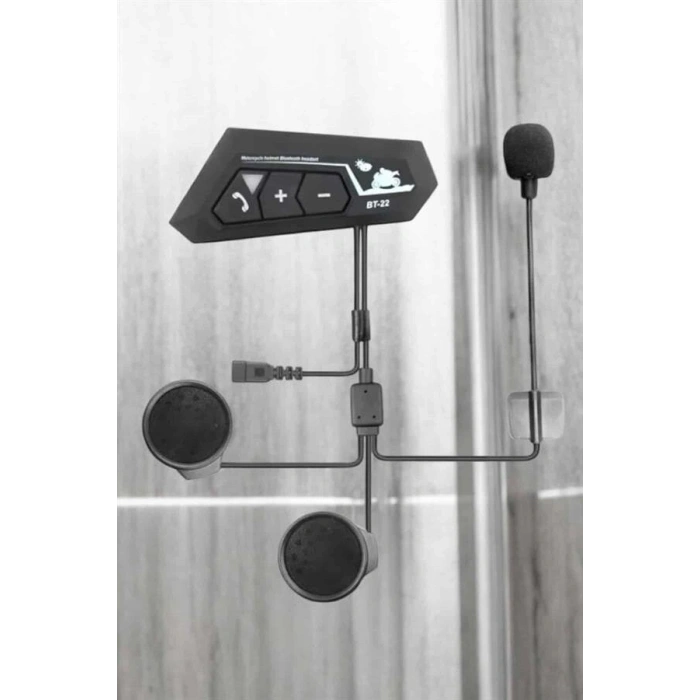 İnterkom Intercom Kask Kulaklık Bt22 Bluetooth Motosiklet Kulaklık 5.0 Bluetooth