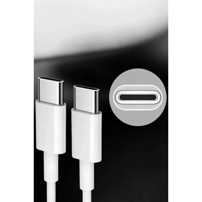 İOS Uyumlu Type-C Girişli Hızlı Şarj 15/15 Pro Max Adaptör ve Kablosu