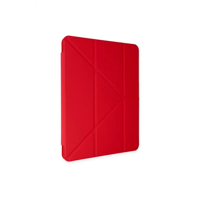 İpad 10.2 (8.nesil) Kılıf Kalemlikli Mars Tablet Kılıfı - Kırmızı