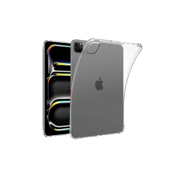 İpad Pro 11 (2024) Kılıf Anti Shock Tablet Silikon - Şeffaf