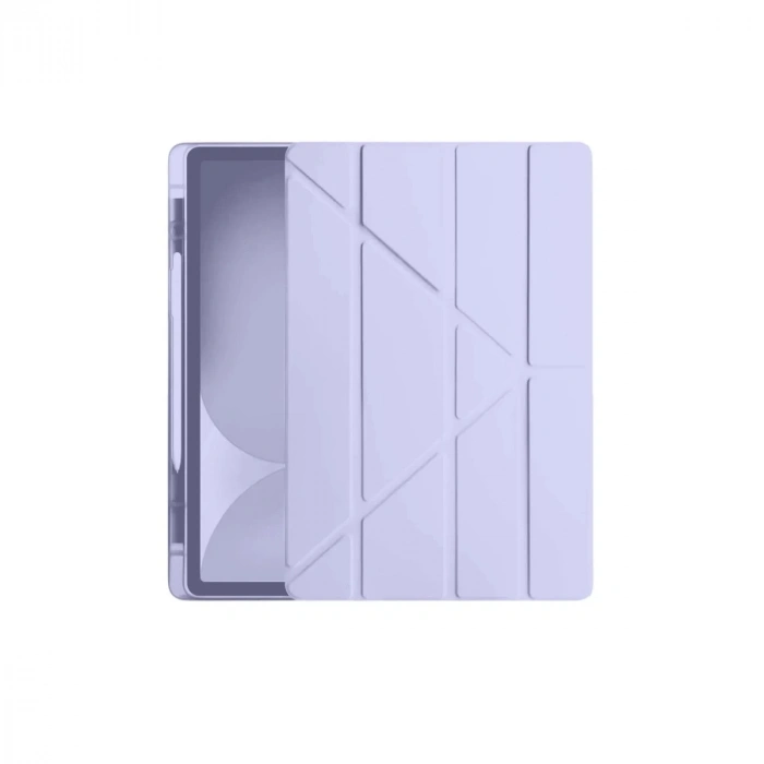 İpad Pro 11 (2024) Kılıf Kalemlikli Hugo Tablet Kılıfı - Lila