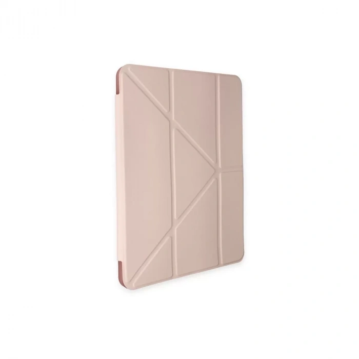 İpad Pro 12.9 (2021) Kılıf Kalemlikli Mars Tablet Kılıfı - Rose Gold