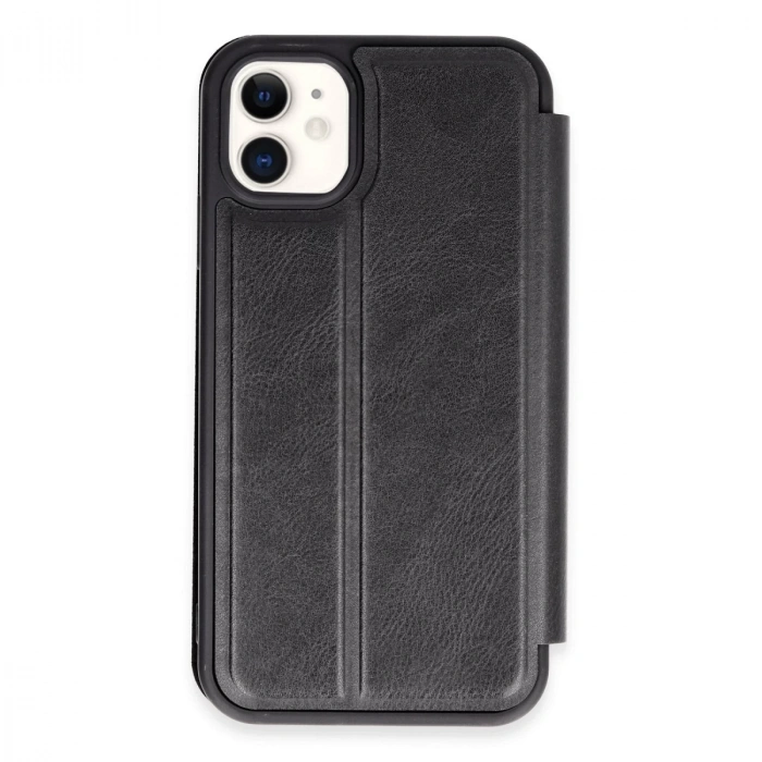 İphone 11 Kılıf Flip Cover - Siyah