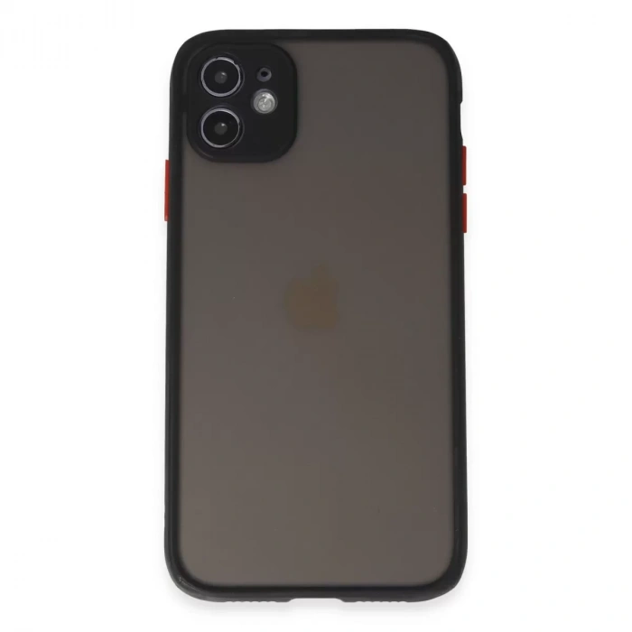 İphone 11 Kılıf Montreal Silikon Kapak - Siyah