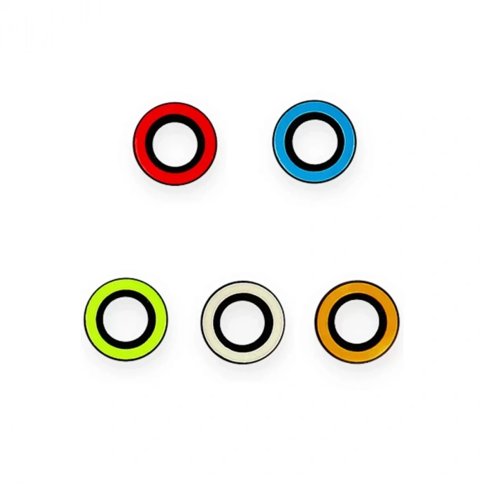 İphone 11 Neon Fosforlu Kamera Lens - Mavi