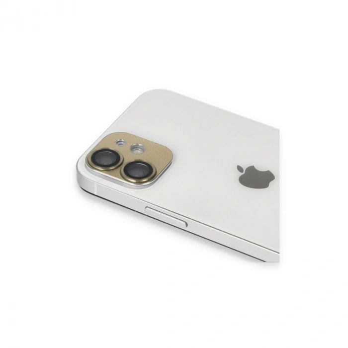 İphone 11 Pers Alüminyum Kamera Lens - Gold