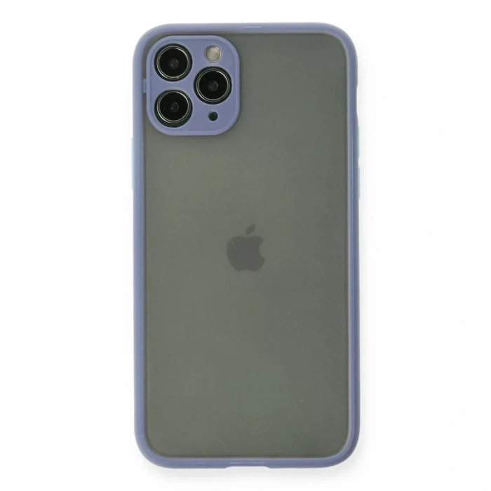 İphone 11 Pro Kılıf Montreal Silikon Kapak - Gri