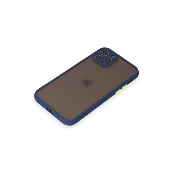 İphone 11 Pro Kılıf Montreal Silikon Kapak - Lacivert
