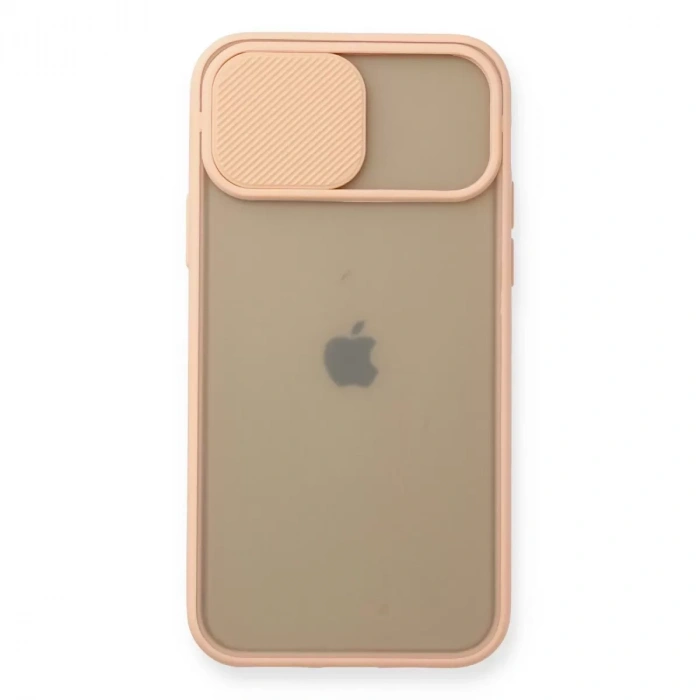 İphone 11 Pro Kılıf Palm Buzlu Kamera Sürgülü Silikon - Pembe