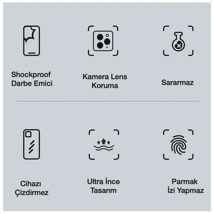 iPhone 11 Pro Max 6.5inç Gold Çerçeve Kamera Korumalı Bumper Kılıf-(5775)
