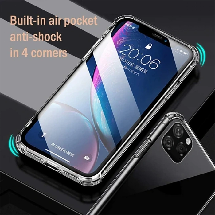 İPhone 11 Pro Max Anti-Drop Darbe Emici Silikon Kılıf-(5775)